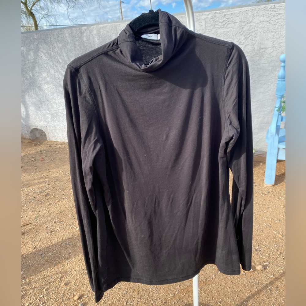 Vince size XL cowl neck SOFT black top